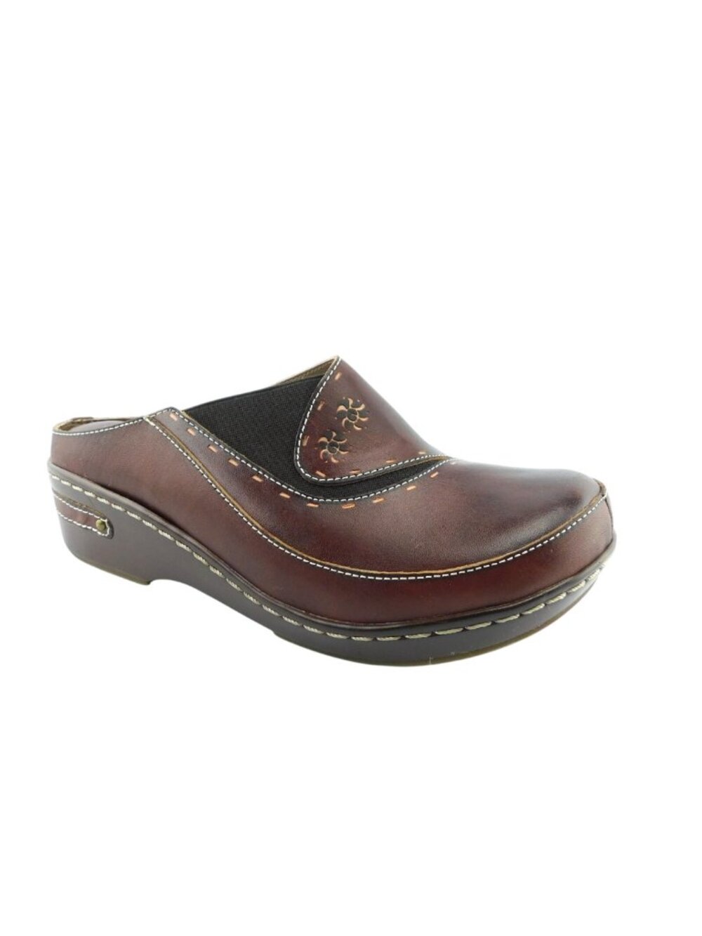 Unworn SPRING STEP L'Artiste Brown Leather Mules 40